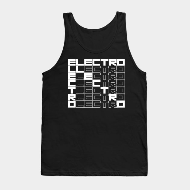 ELECTRO bold text design Tank Top by lkn